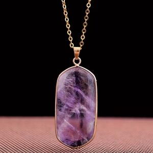 Natural Amethyst Necklace. (F)